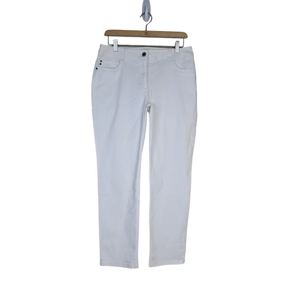 Chico's Womens 6 Chico's 0.5 Skimmer White Jeans - Picture 1 of 11